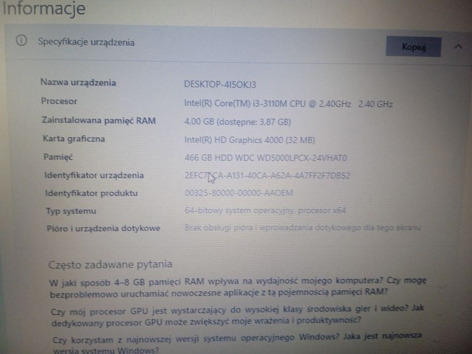 Laptop medion AKOYA E6232