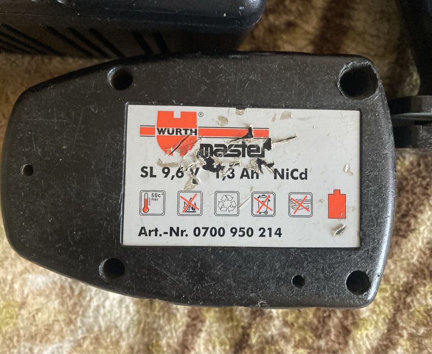 Шуруповерт Wurth BS 96A Compact + зарядное AL 60-SL