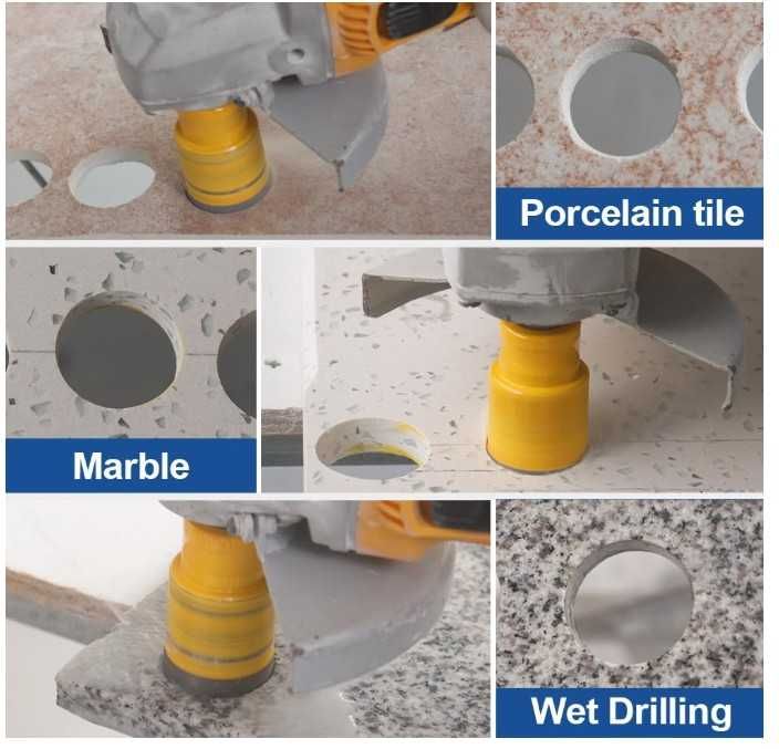 Otwornice diamentowe do gresu 11 elementów 6-65mm HIGHDRIL