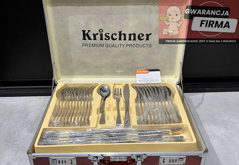 Zestaw Sztućcy Krischner Premium Quality 72el. | NOWY |