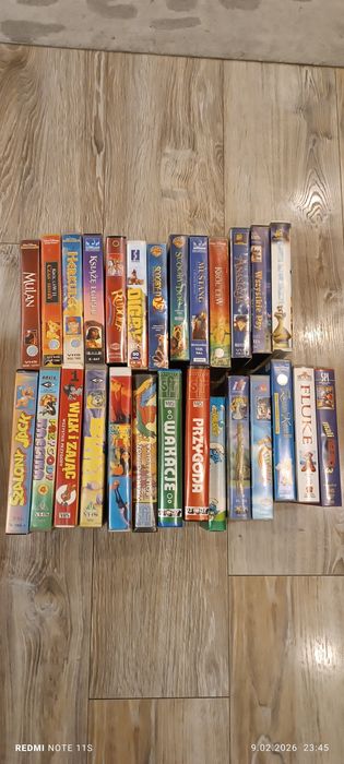 Bajki Vhs , 27 kaset