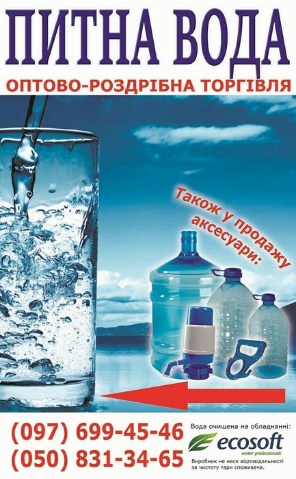 Питна вода доставка