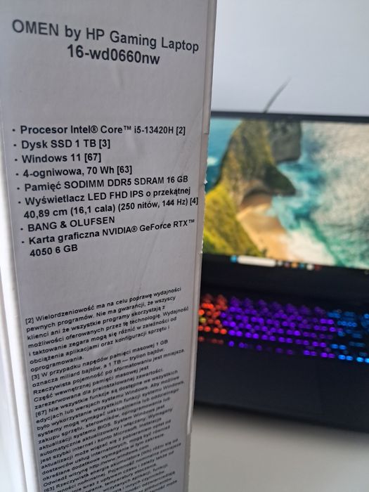 RTX 4050 6gb + i5-13420H • HP Omen 16" 144hz • 16gb/1 tb
