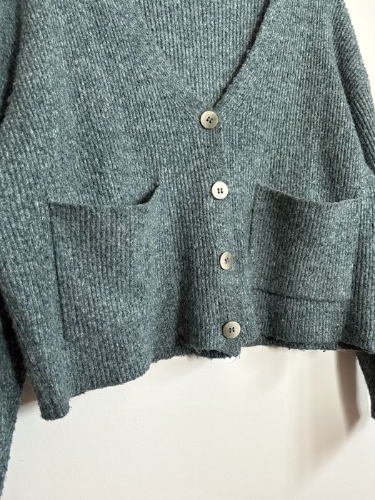 Cardigan azul e cinzento Pull&Bear