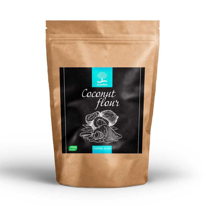 кокосове борошно, безглютеновая кокосовая мука 250 грамм, 500, 1 кг
