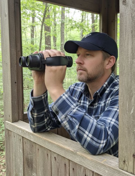 Binóculos Digital com Visão em Infravermelho - Ideal para Caça Noturna