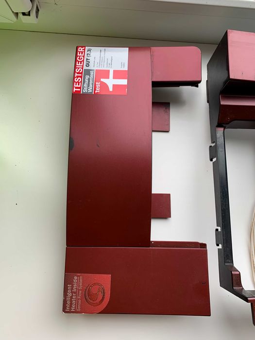 Передняя панель красного цвета кофемашины Vero CAFE latte Bosch ctes32