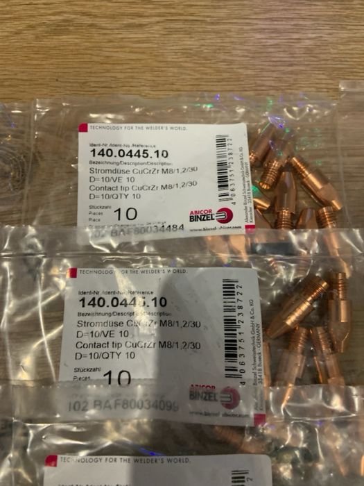 Koncowki pradowe spawalnicze