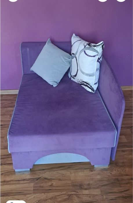 Łóżko młodzieżowe, dziecięce sofa rozkładana pojemnik na pościel