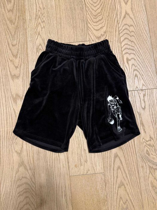 Велюровые оверсайз шорты shuzo shorts tadow_store