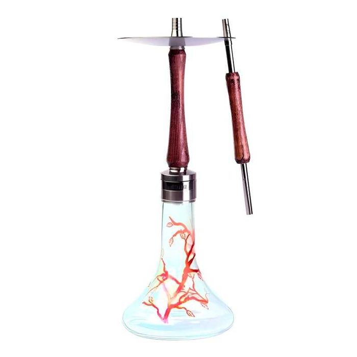 Mr.Eds E32 Wood Fajka Wodna Shisha Szizsa Hookah | Red