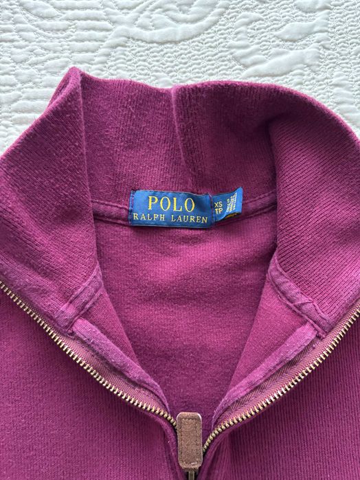 Pullover malha algodão c/ 1/4 zip bordô XS - Polo Ralph Lauren