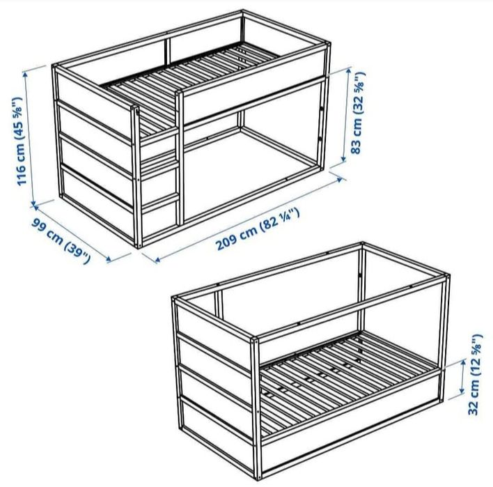 Cama Criança KURA IKEA