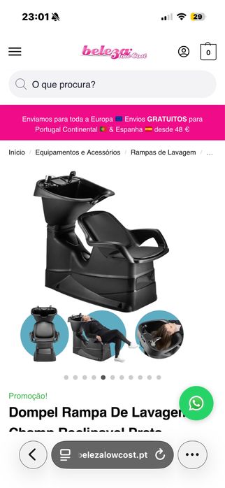 Rampa de lavagem
