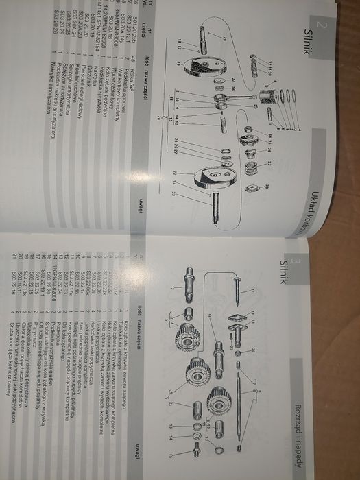 Instrukcja obsługi katalog czesci rama silnik junak m10