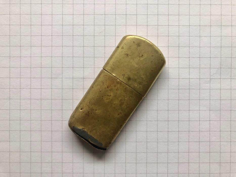 Stara zapalniczka mosiężna sztuka okopowa wojenna wojskowa do naprawy