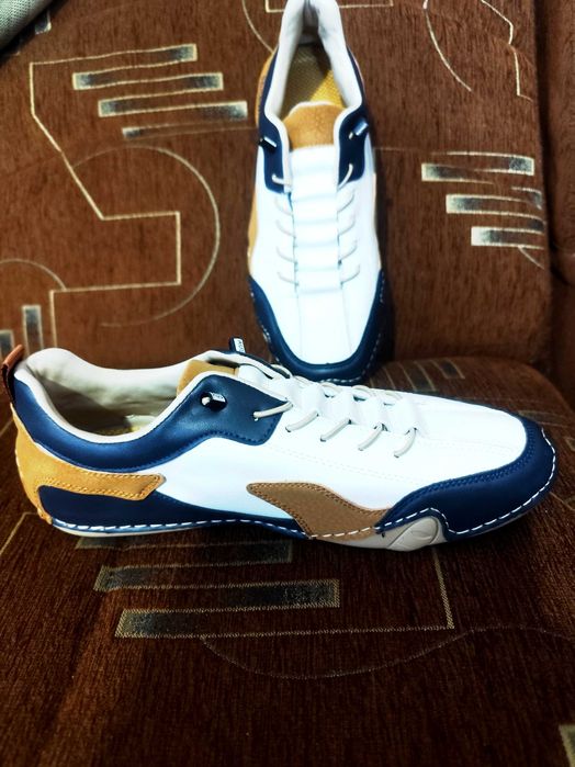 Мужские лоферы  слипоны из натуральной кожи