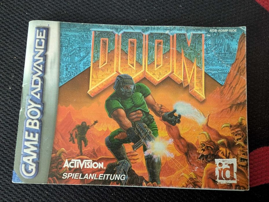 GBA nintendo DOOM książeczka