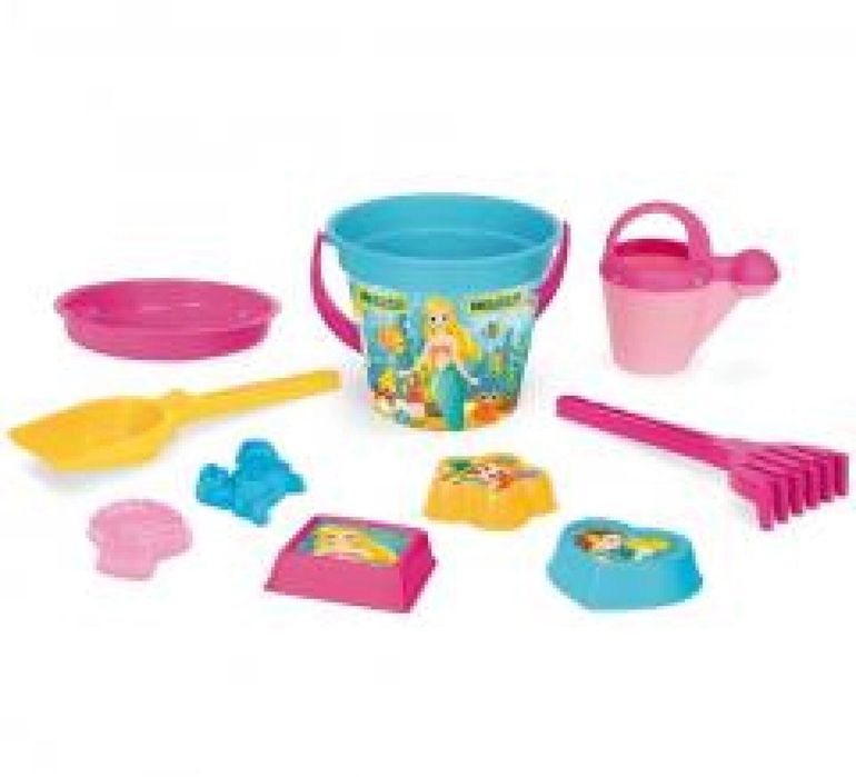 Komplet do piasku 10 elementów Syrenki siatka,239x218 mm