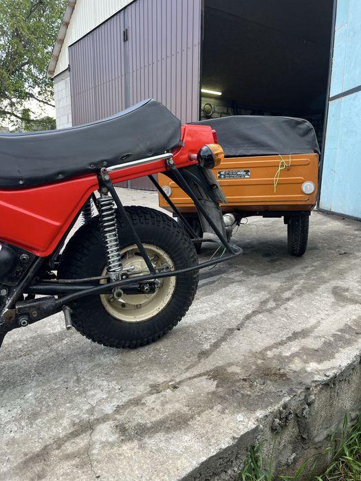 Мотоцикл Тула с прицепом