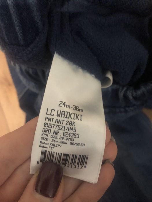 Джинси штани на флісі 2-3 роки waikiki