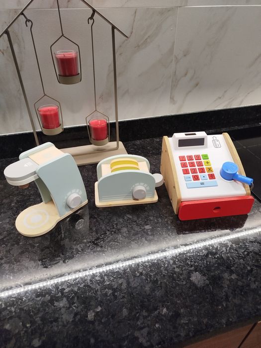 Brinquedos cozinha e registradora