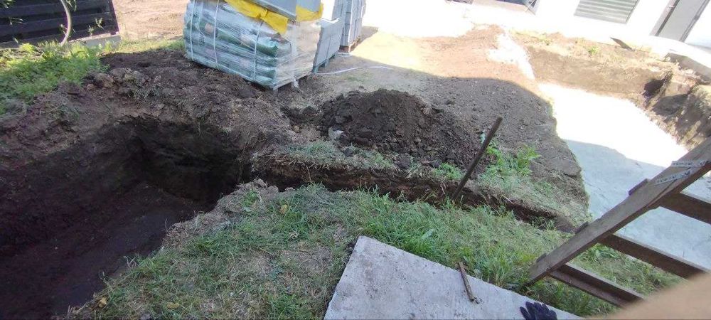 ЗЕМЛЯНЫЕ работы КОПКА ЯМ планировка Рытье траншей УБОРКА территории ...