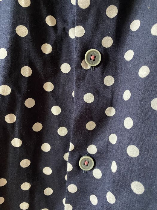 Ted Baker London koszula męska L granatowa w grochy elegancka smart casual