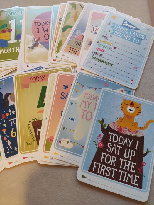 Milestone Baby Cards karty do zdjęć pierwszy rok życia