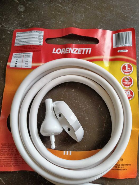 Chuveiro Elétrico Novo Lorenzetti + acessórios