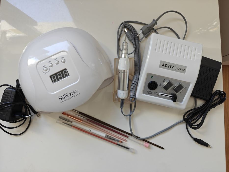 Frezarka do paznokci active power jd 500+lampa UV/LED