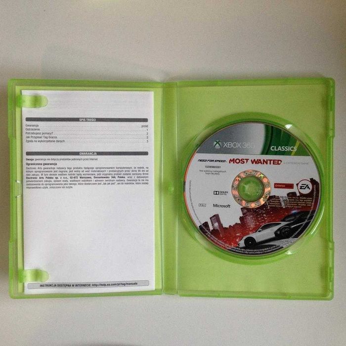 NFS Need for Speed Most Wanted X360 PL Sklep W-wa Ursynów