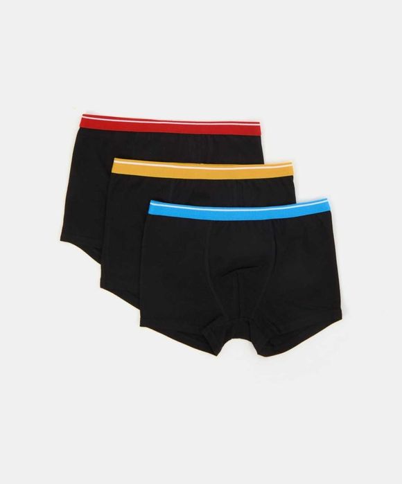 Majtki bokserki chłopięce nowy 3 pack rozmiar 134 140 czarne