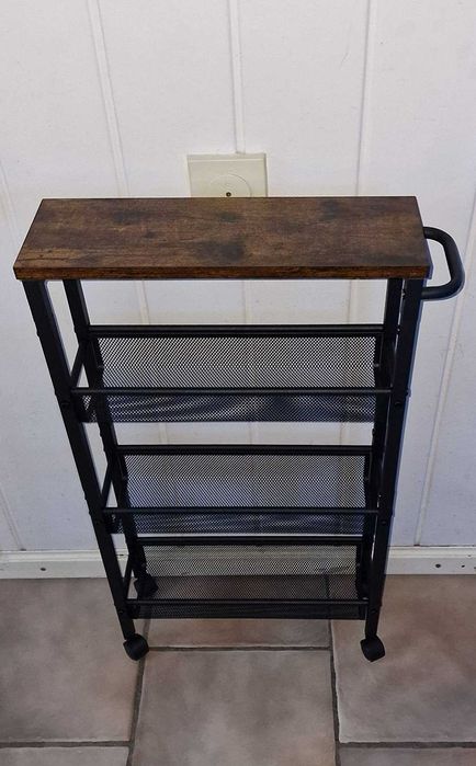 Półki akcesoria do łazienki z poziomami czarny przechowywanie