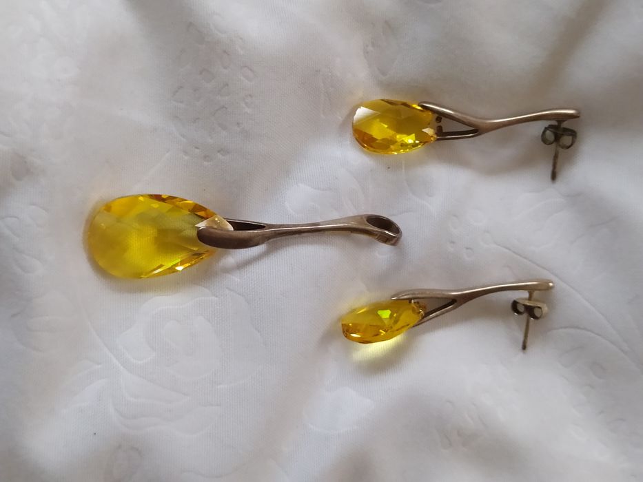 Srebrny komplet cytrynowy