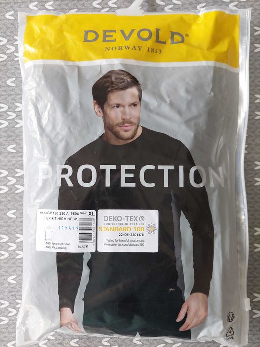 Devold FR XL – nowa bielizna ognioodporna Protection 100 czarna