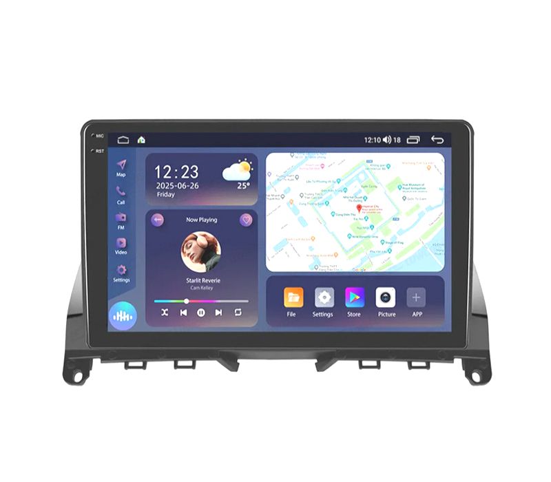 RÁDIO GPS ANDROID 13 MERCEDES CLASSE C W204 / S204 07-10
