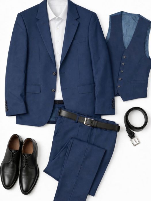 Garnitur 3 częściowy męski zestaw komplet