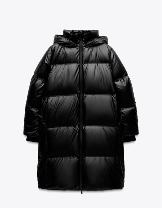 Пухове пальто Zara оригінал преміум, качиний пух р S/M