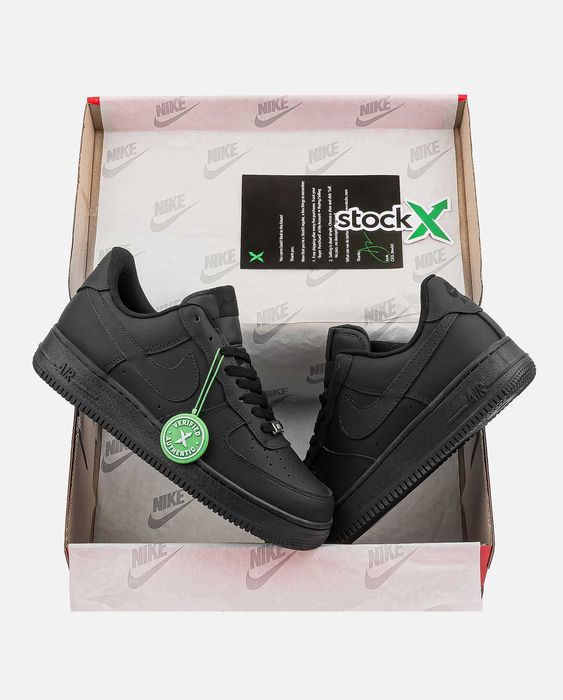 Женские кроссовки Nike Air Force 1 Black "1191" Размеры 36-40