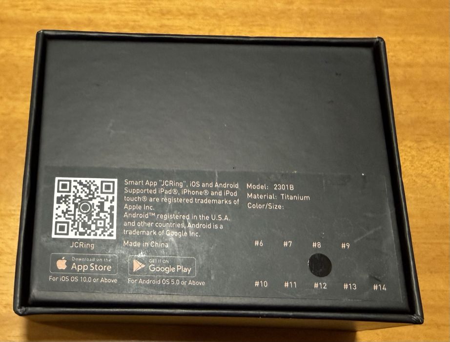 Smart Ring JC fitness/glucose