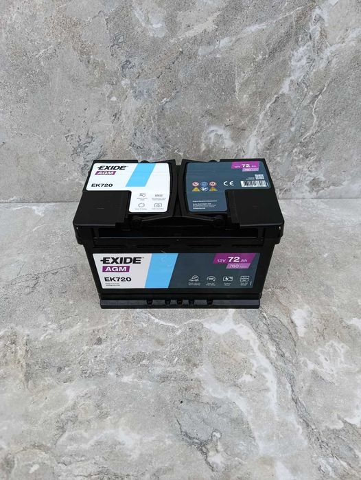 Акумулятор EXIDE Start-Stop AGM 72Ah 760A (EK720) R+