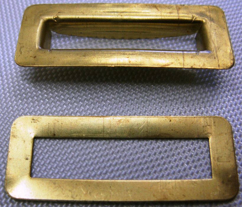 10 szt. Oczko prostokątne plandeki mosiężne mosiądz 40x8 mm nierdzewne