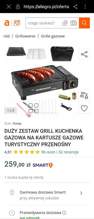 Kuchenki gazowe i grill