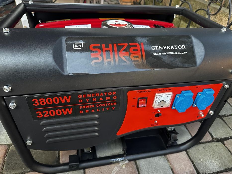 Генератор бензиновий SHIZAI (3,2кВт-3,8кВт). НОВИЙ!!!