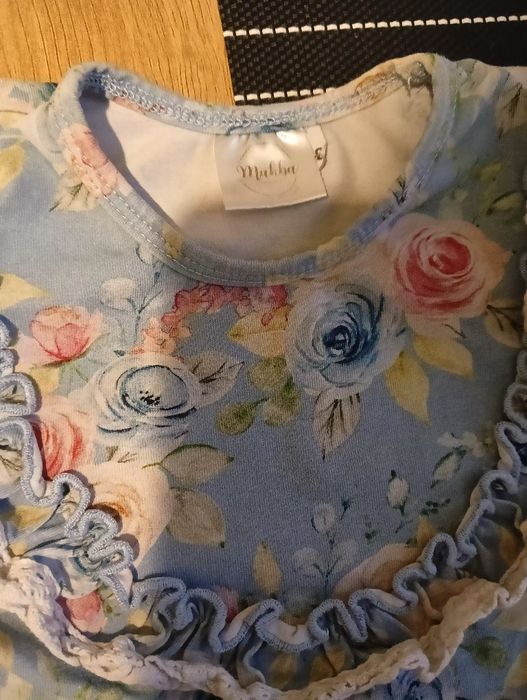 Zestaw bluzeczka Makba i  czarna ogrodniczka