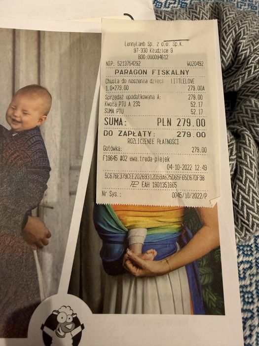 Chusta LennyLamb do noszenia dziecka