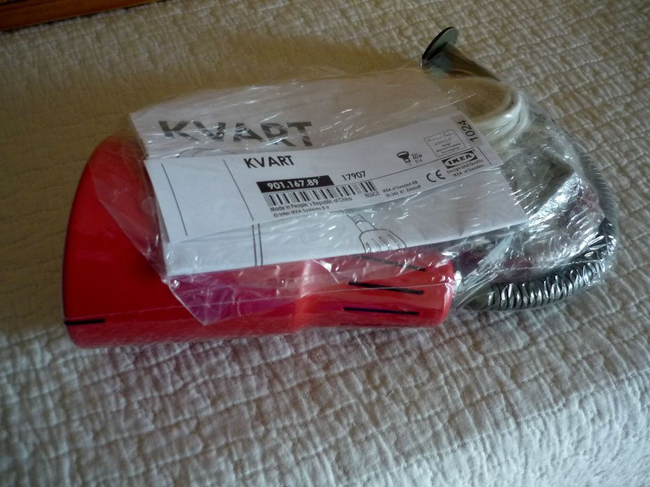 IKEA Wall Lamp and Wall/Ceiling Spotlight with Halogen Bulb in Steel64297947755394121