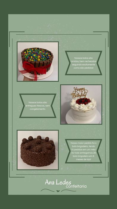 Bolos, doces e salgados para festas