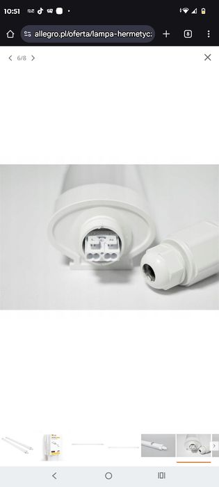 Lampa LED 4000K 2 szt.